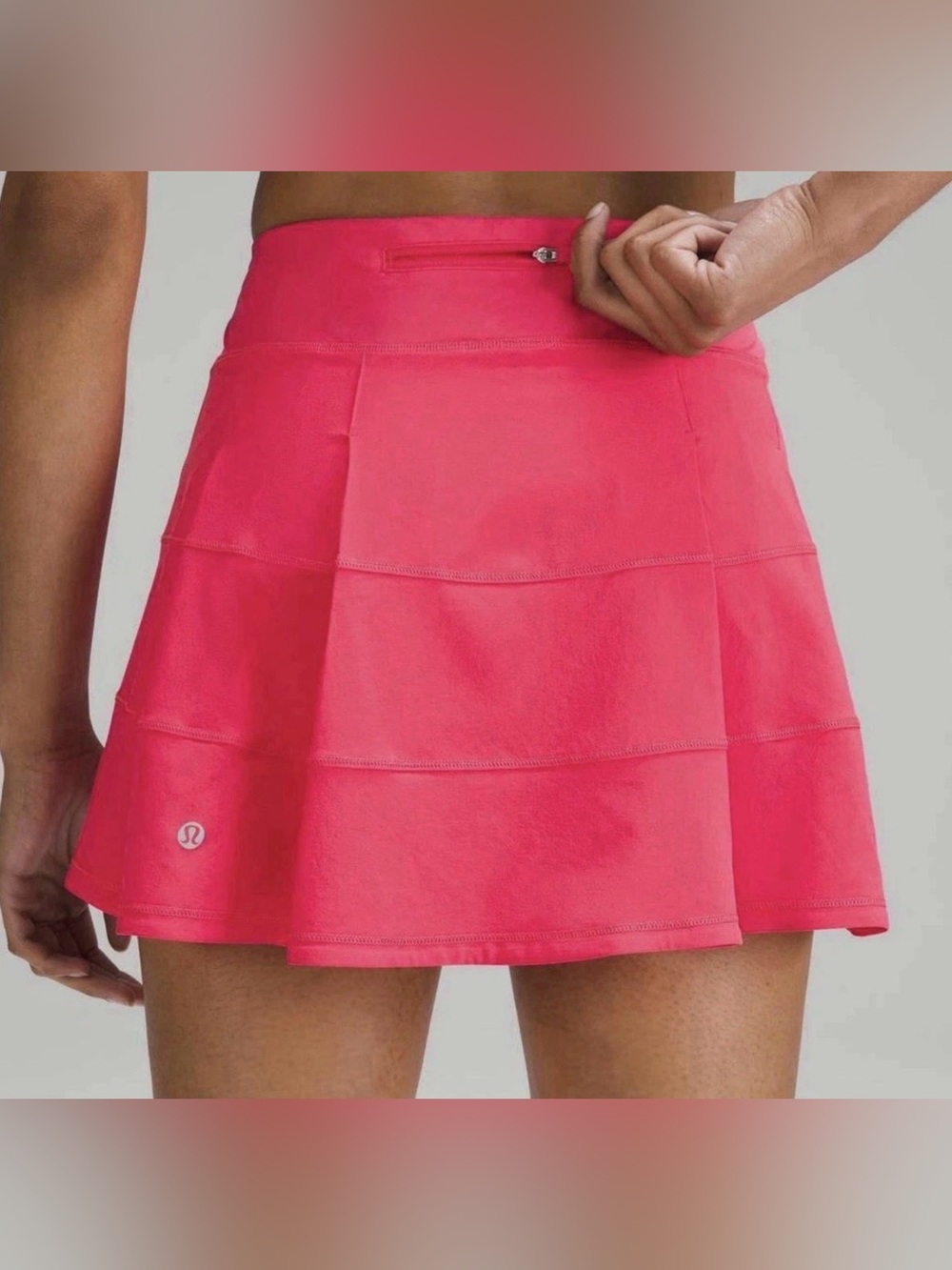 lululemon pink pace rival skirt size 4